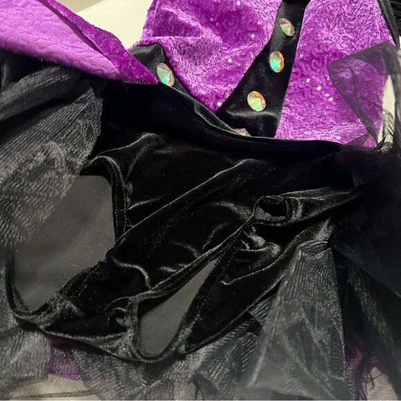 Weissman Don’t Forget My Love Dance Costume MC Medium (11-12) Velvet Feather Trm - Picture 8 of 10
